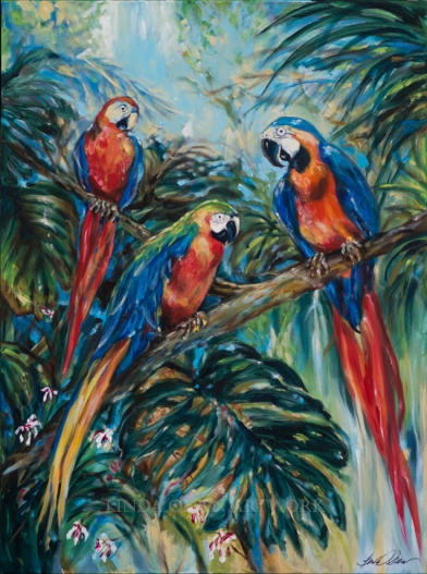 Parrot Choir 40x30